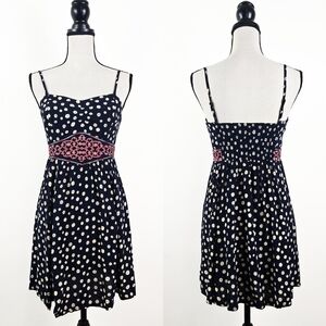 EUC Tigerlily Polka Dot Navy Mini Dress